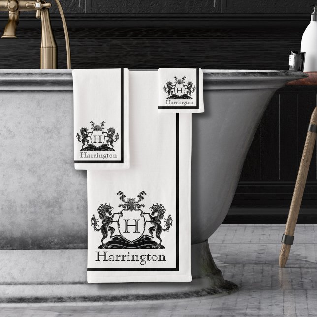 Juego de toallas de baño blancas con cresta de cab (Subido por el creador)