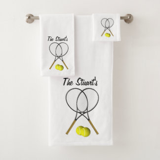 Juego de toallas de baño blancas de tenis personal