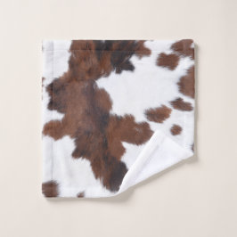 juego de toallas de baño blanco marrón de cuero de