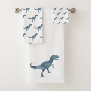 Juego de toallas de baño Blue Dinosaur Trex