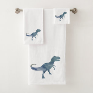 Juego de toallas de baño Blue Dinosaur Trex
