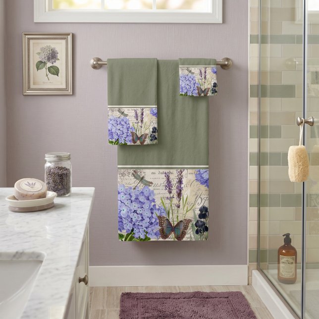 Juego de toallas de baño botánicas (Subido por el creador)