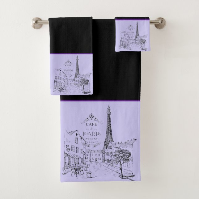 Juego de toallas de baño Cafe Paris (In situ)