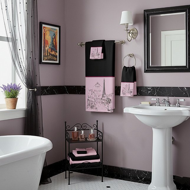 Juego de toallas de baño Cafe Paris (Subido por el creador)