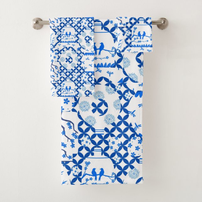 Juego de toallas de baño Chinoiserie Ginger Jar Ja (In situ)