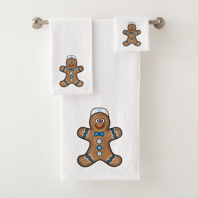 Juego de toallas de baño Chrismukkah del hombre ju (In situ)