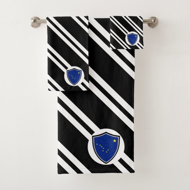 Juego de toallas de baño con bandera de protección (In situ)