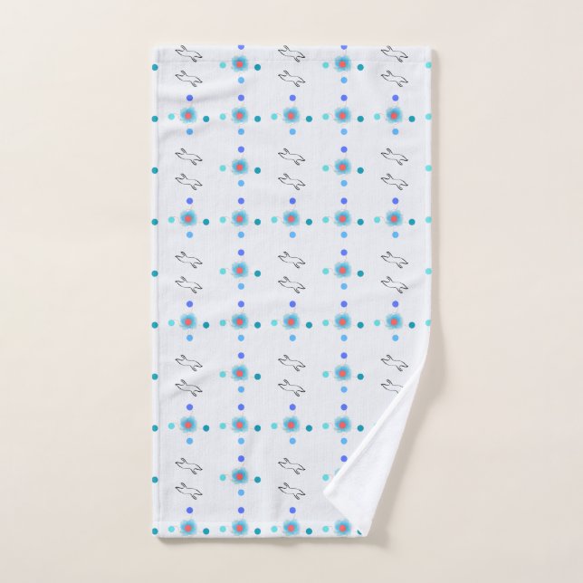 Juego de toallas de baño con estampado de aves mod (Toalla de mano)