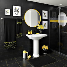 juego de toallas de baño con símbolos musicales