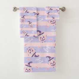 Juego de toallas de baño con tema de Halloween