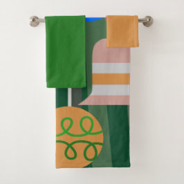 Juego de toallas de baño de árbol de Navidad