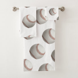 Juego de toallas de baño de béisbol