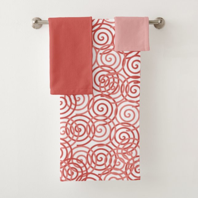 Juego de toallas de baño de Boho Spirals (In situ)