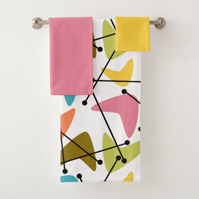 Juego de toallas de baño de Boomerangs (In situ)