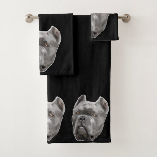 Juego de toallas de baño de Cane Corso