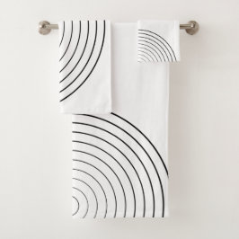 Juego de toallas de baño de círculos