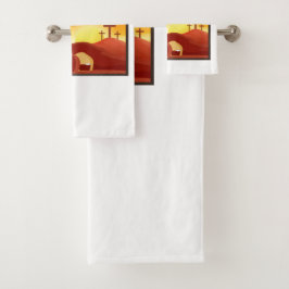 Juego de toallas de baño de Cristo acrónimo
