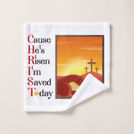 Juego de toallas de baño de Cristo acrónimo