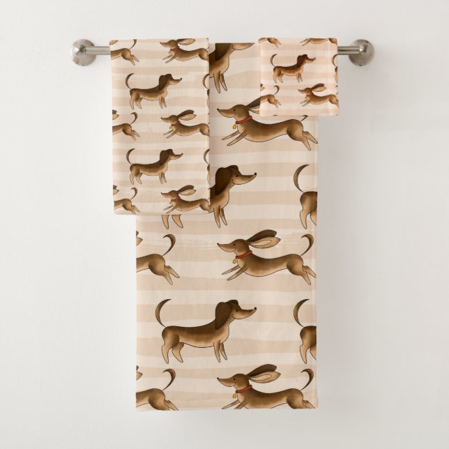 Juego de toallas de baño de Dachshund (In situ)