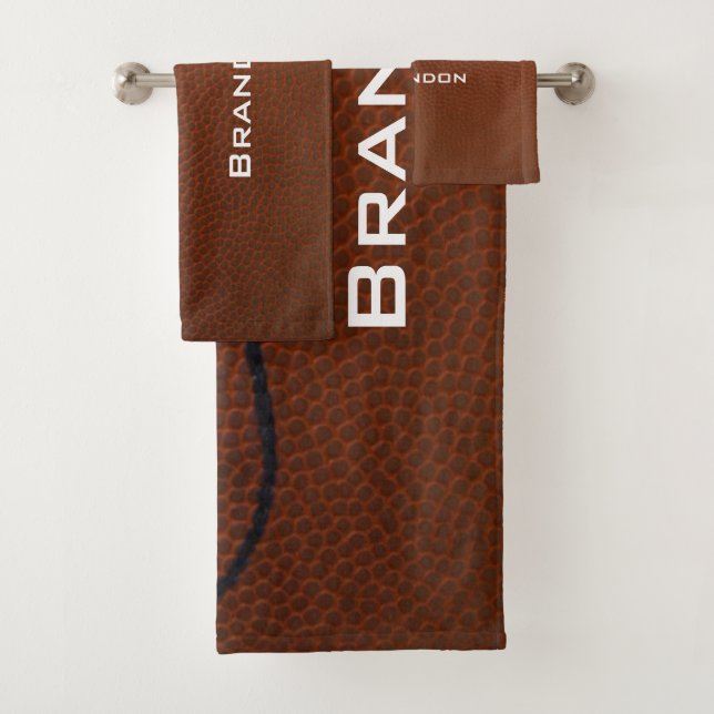 Juego de toallas de baño de diseño de fútbol (In situ)