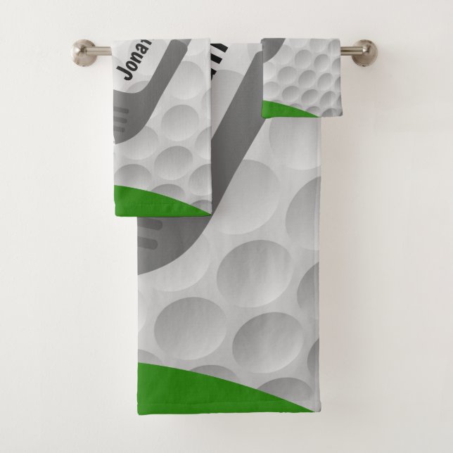 Juego de toallas de baño de diseño para golf (In situ)
