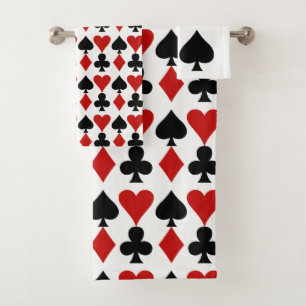 Juego de toallas de baño de diseño para tarjetas
