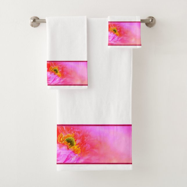 Juego de toallas de baño de fantasía floral (In situ)