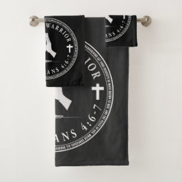 Juego de toallas de baño de Guerrero de Oración