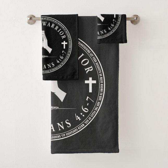 Juego de toallas de baño de Guerrero de Oración (In situ)