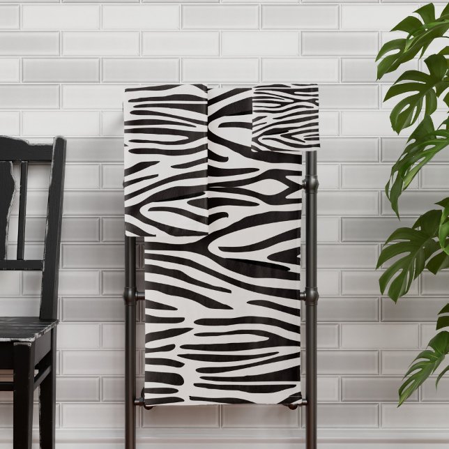 Juego de toallas de baño de impresión de cebra (Time to bring some jungle fever to your bathroom routine!)