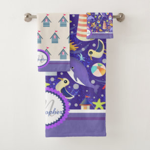 Juego de toallas de baño de la Marina Fun Beach