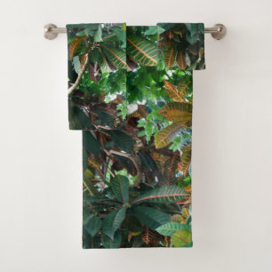 Juego de toallas de baño de la selva tropical ver