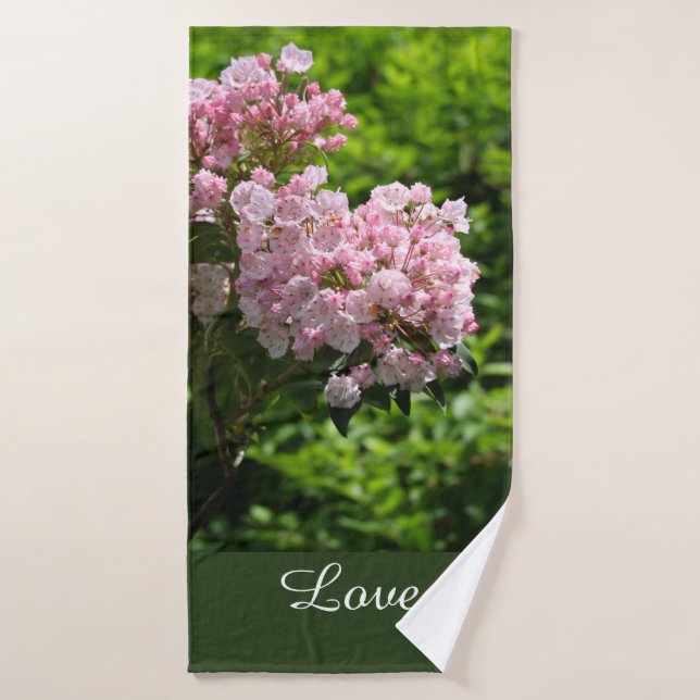 Juego de toallas de baño de laurel verde de montañ (Toalla de baño)