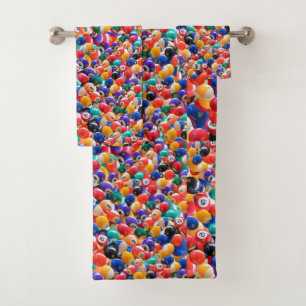 Juego de toallas de baño de los colores tradiciona