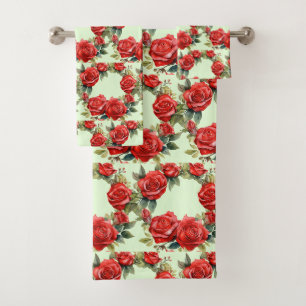 Juego de toallas de baño de lujo Mímate con flor