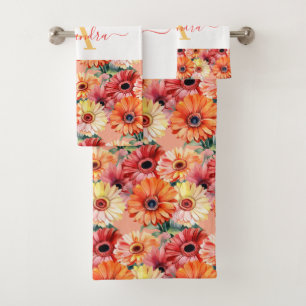 Juego de toallas de baño de lujo   Mímate con flor