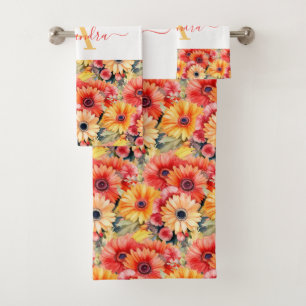 Juego de toallas de baño de lujo   Mímate con flor