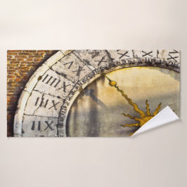 Juego de toallas de baño de manos del tiempo