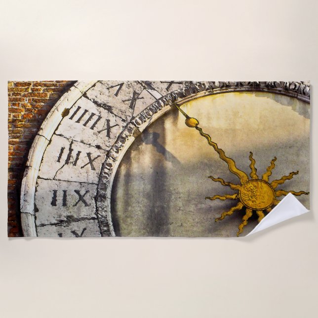 Juego de toallas de baño de manos del tiempo (Anverso)