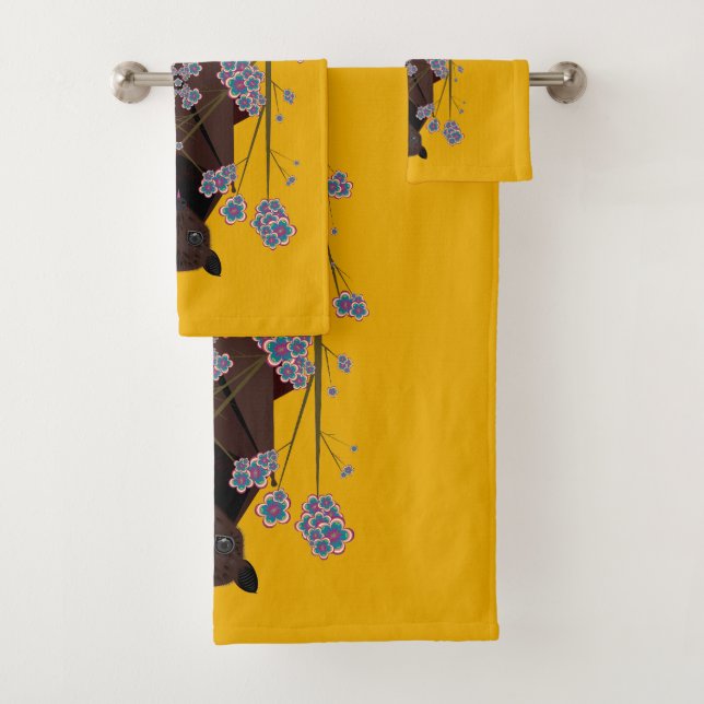 Juego de toallas de baño de mostaza mostaza (In situ)