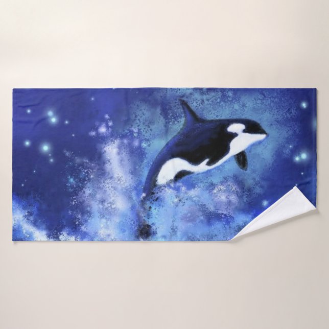 Juego de toallas de baño de orca (Toalla de baño)