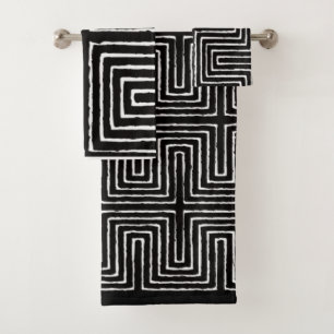 Juego de toallas de baño de paño húmedo de Maze