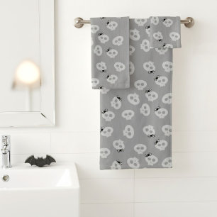 Juego de toallas de baño de patrón de brote de crá
