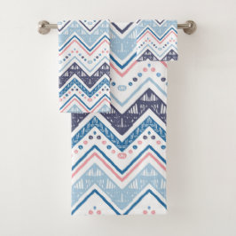 Juego de toallas de baño de patrón tribal étnico n