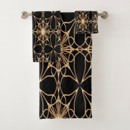 Juego de toallas de baño de patrones