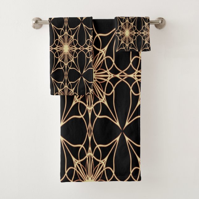 Juego de toallas de baño de patrones (In situ)