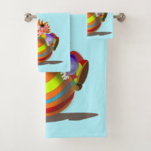 Juego de toallas de baño de payaso feliz para niño