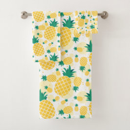 Juego de toallas de baño de piña fresca
