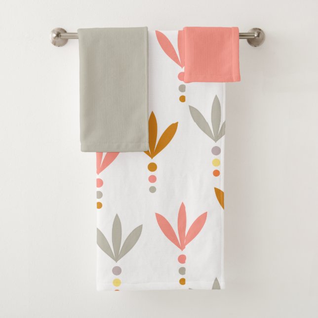 Juego de toallas de baño de plata y oro (In situ)