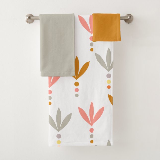 Juego de toallas de baño de plata y oro (In situ)